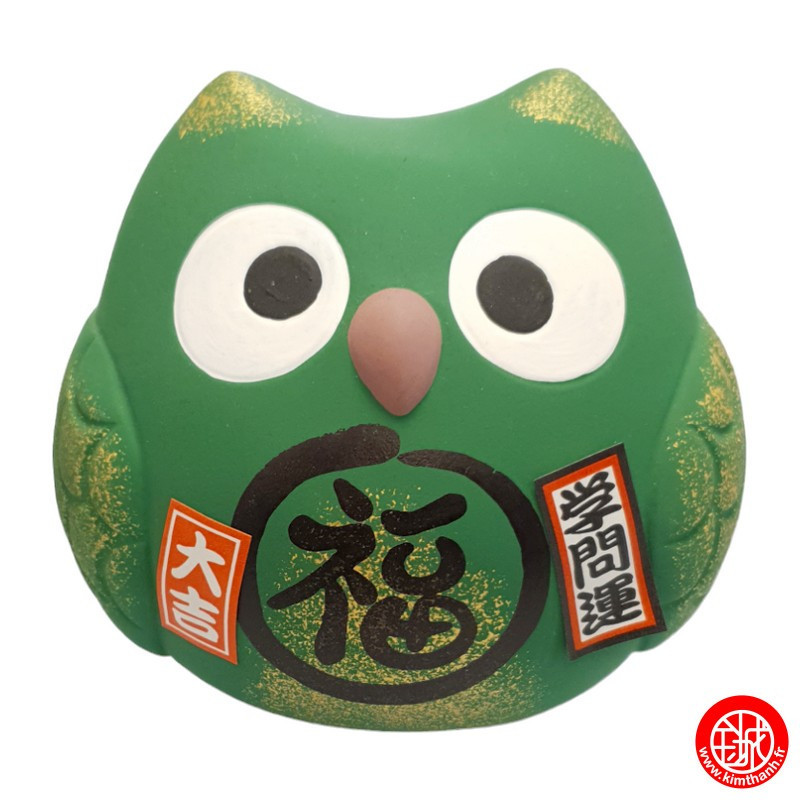 Tirelire ChOUETTE en argile h9cm