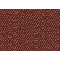 Tissus au mètre SAYA rouge 100% coton (Japon)