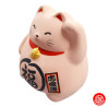 Tirelire Maneki neko DODU en argile ROSE (Amour) h9cm