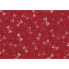 Tissus au mètre TONbO rouge 100% coton (Japon)