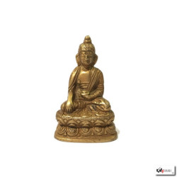 Bouddha ShAKYAMUNi en laiton doré (h5.5cm)