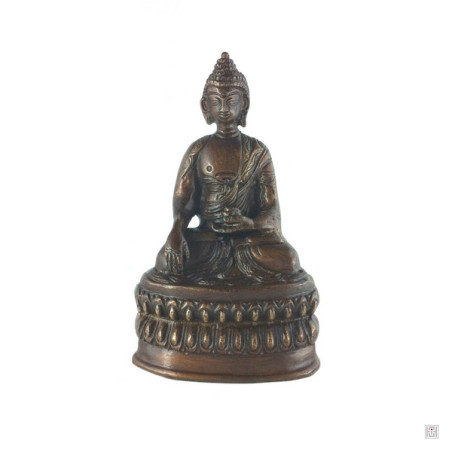 Bouddha ShAKYAMUNi en laiton (h13.5cm)