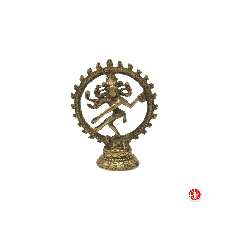 Shiva Nataradja en laiton doré (h10cm)
