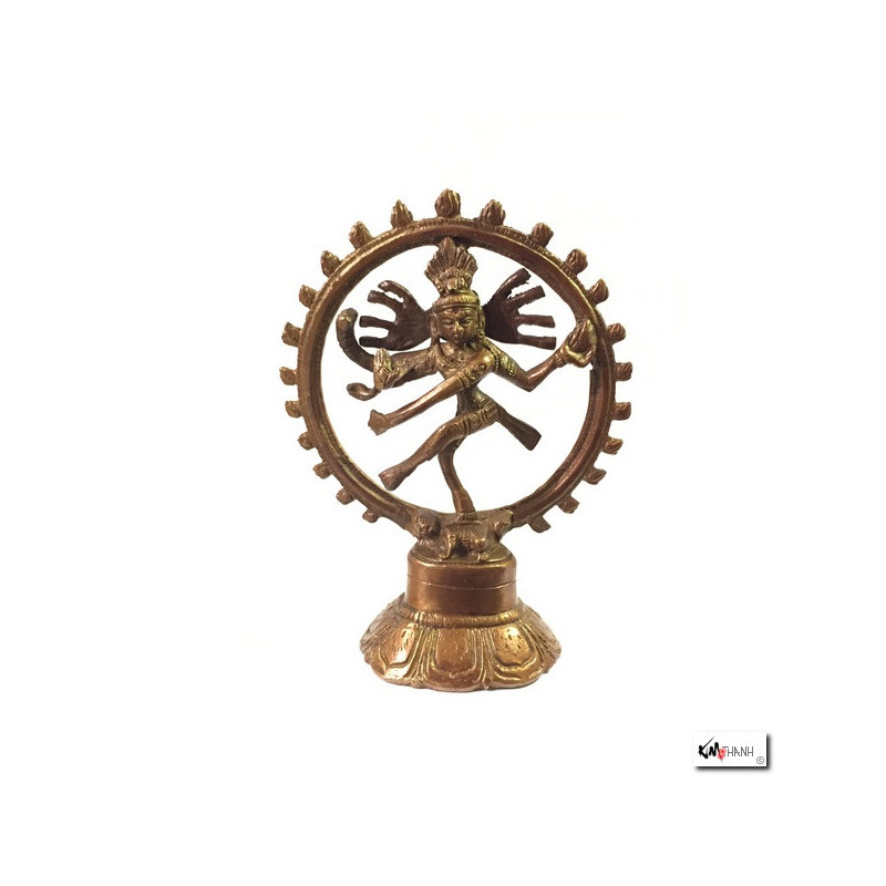 Shiva Nataradja en laiton (h14cm)