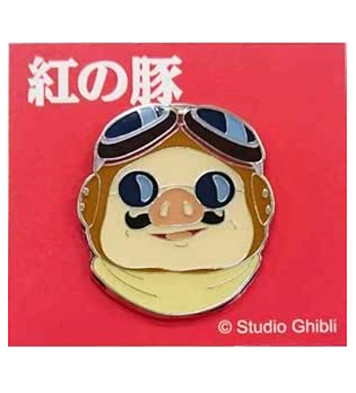 Pin's TêTE de PORCO ROSSO - Porco Rosso© (L2.7*h3cm)