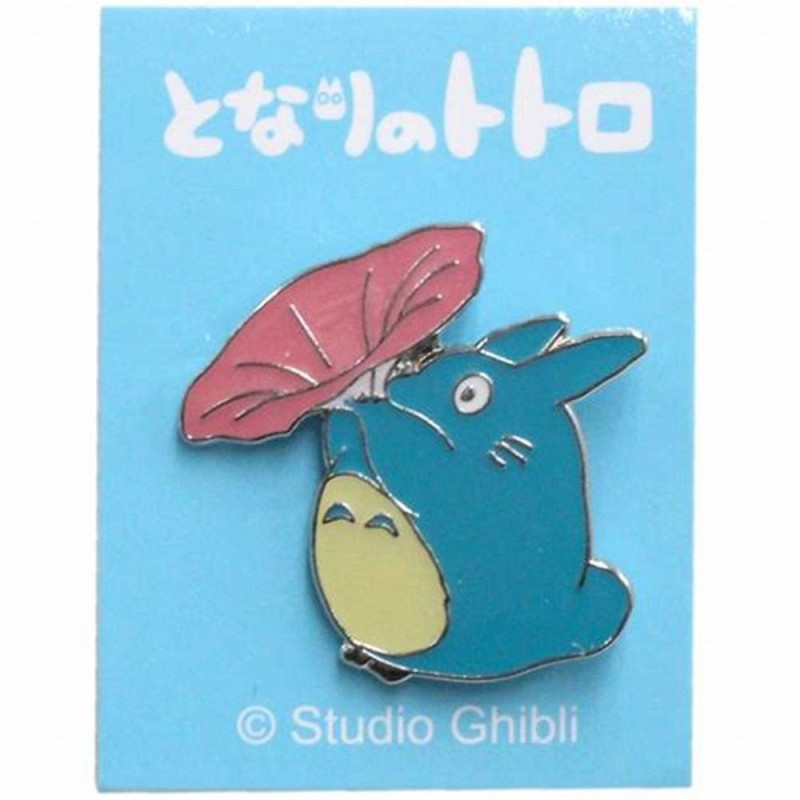 Pin's Totoro bleu et Belle de Jour - Mon voisin Totoro© (L2.6*h2.5cm)