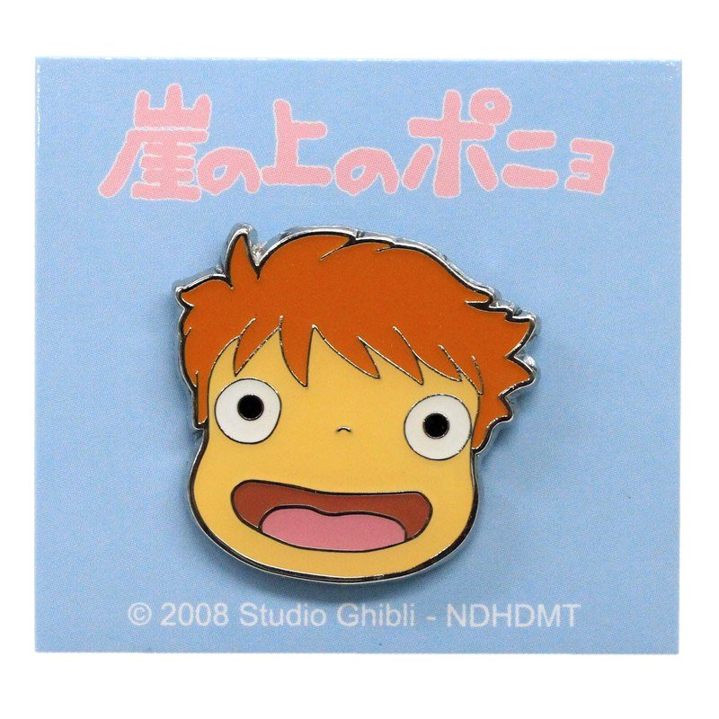 Pin's TêTE de PONYO - Ponyo sur la falaise© (L2.7*h2.6cm)