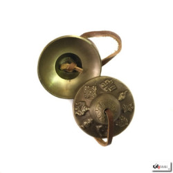 Tingsha en laiton 8 TRéSORS (d6cm)