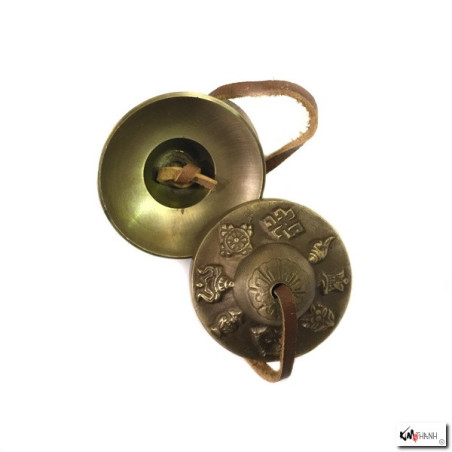 Tingsha en laiton 8 TRéSORS (d6cm)