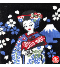 Tabi Socks (S) Socquettes à orteil japonaises ChATS et GEiShA noires (Taille extensible de 34 à 39)