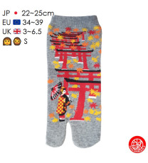 Tabi Socks (S) Socquettes à orteil japonaises MAiKO et TORii lavande (Taille extensible de 34 à 39)