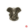 Ganesh assis en laiton argenté (h4.5cm)