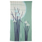 Rideau de porte japonais, Noren plissé BLEU iRiS L85xh150cm 100% coton