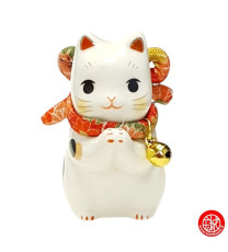 Maneki neko PRièRE en porcelaine japonaise h6.5cm