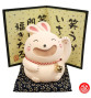 Lapin USAGi SMiLE rose en argile h10cm