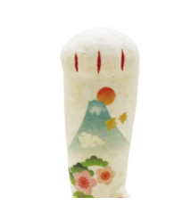 Maneki neko LONG BRAS en papier washi MONT FUJiYAMA h13cm