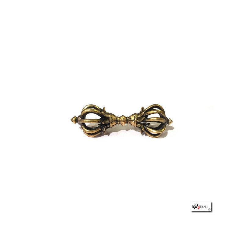 Dorje à 8 branches en laiton (L9cm)