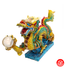 Dragon en résine peint à la main 23*12*4.5cm