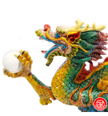 Dragon en résine peint à la main 23*12*4.5cm