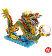 Dragon en résine peint à la main 23*12*4.5cm