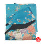Kimono cache-coeur satiné imprimé PETiTES FLEURS bleu clair (72cm)