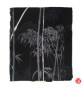 Kimono long BAMBOUS col noir et blanc (125cm)