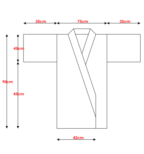 Kimono OBi court satiné imprimé PiVOiNES bleu turquoise (90cm)