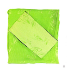 Kimono OBi court vert printemps 100% soie (90cm)