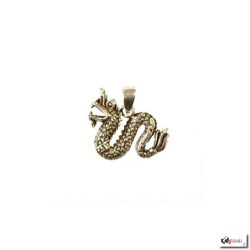 Pendentif DRAGON en argent 925 (h2cm)
