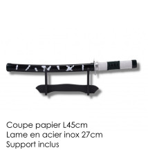 Mini Katana ouvre-lettre lame acier inox 27cm Demon Slayer • SANEMi