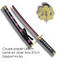 Mini Katana ouvre-lettre lame acier inox 27cm One Piece • ZORO • ShuSUi