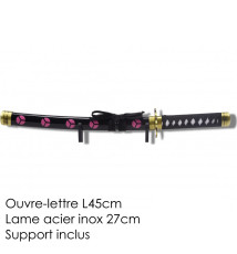 Mini Katana ouvre-lettre lame acier inox 27cm One Piece • ZORO • ShuSUi