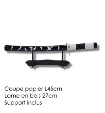 Mini Katana ouvre-lettre lame en bois 27cm • Demon Slayer • SANEMi