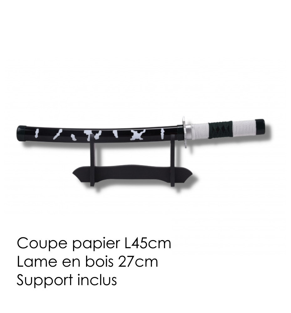 Mini Katana ouvre-lettre lame en bois 27cm • Demon Slayer • SANEMi