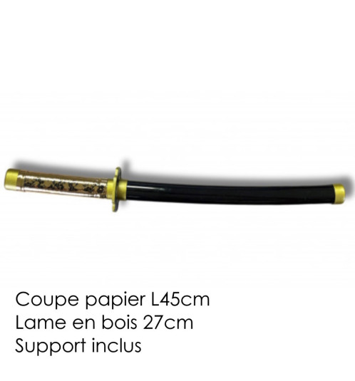 Mini Katana ouvre-lettre lame en bois 27cm • Demon Slayer • YORiiChi
