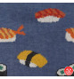 Tabi Socks (S) Socquettes à orteil japonaises SUShiS et MAKi Bleues (extensible t34 à t39)