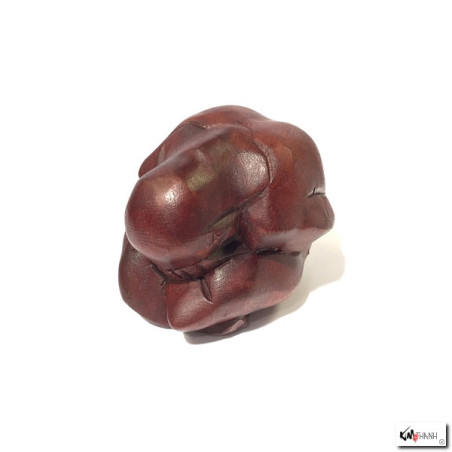 Yogi en bois de suar (h9.5cm)