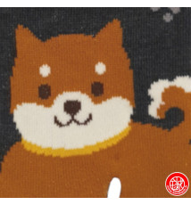 Tabi Socks (S) Chaussettes à orteil japonaises ShibA ShiMON Gris foncé (extensible t34 à t39)