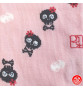 Socquettes à 5 doigts japonaises S CRâNES KAWAii roses (extensible t34 à t39) h22cm