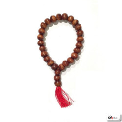 Bracelet m?l? en bois 24 perles de 10mm