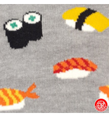 Tabi Socks (S) Chaussettes à orteil japonaises SUShiS et MAKiS Grises (Taille extensible de 34 à 39)