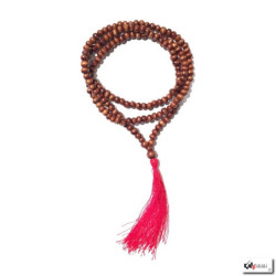 Collier m?l? en bois 108 perles de 6mm