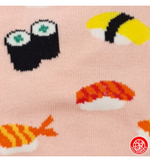Tabi Socks (S) Chaussettes à orteil japonaises SUShiS et MAKiS Roses (Taille extensible de 34 à 39)