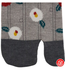 Tabi Socks (S) Chaussettes à orteil japonaises CAMéLiAS Grises (extensible t34 à t39)