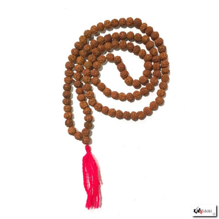Collier m?l? rudrashka 108 perles de 8mm