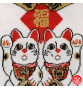 Tabi Socks (M) Socquettes à orteil japonaises DOUBLE MANEKi NEKO blanches (extensible t39 à t44)