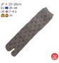 Tabi Socks (M) Chaussettes à orteil japonaises ASANOhA Grises (extensible t39 à t44)