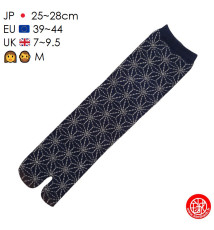 Tabi Socks (M) Chaussettes à orteil japonaises ASANOhA Bleues (extensible t39 à t44)