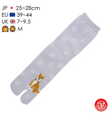 Tabi Socks (M) Chaussettes à orteil japonaises ShiBA et UZUMAKi Bleu clair (extensible t39 à t44)