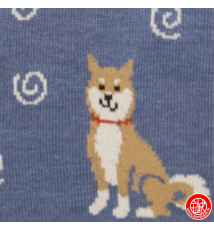 Tabi Socks (M) Chaussettes à orteil japonaises ShiBA et UZUMAKi Bleues (extensible t39 à t44)